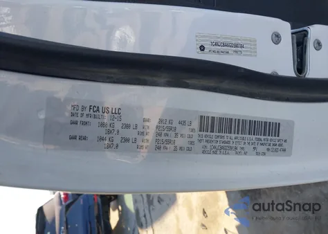 2016 Jeep Compass Sport Se from USA, damaged, VIN 1C4NJCBA6GD590184